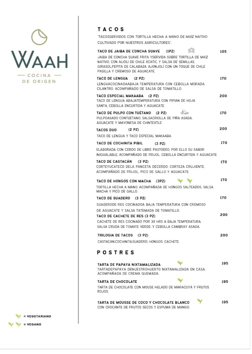 Waah Cocina de Origen